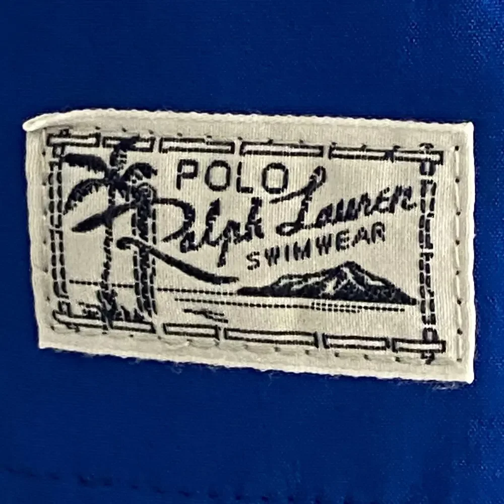 Polo Ralph Lauren Swim Trunks Men's XS Pockets Drawstring Waist Royal Blue NEW